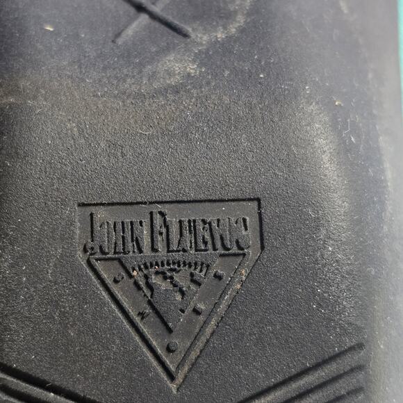 John Fluevog Shoes 8.5 Teal Blue Pointed Toe Dress Flats Designer - Picture 9 of 10